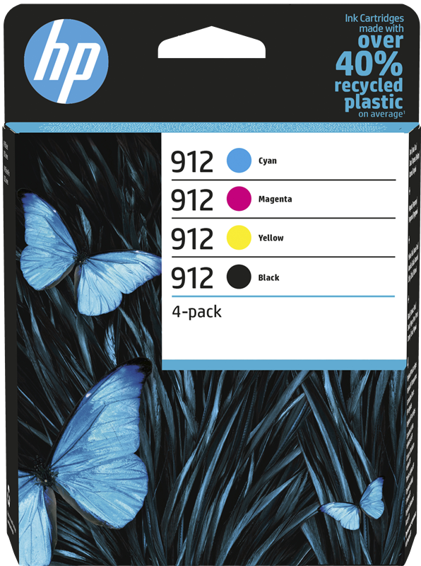 912XL Pack de 4 Cartouches d'encre Remplacement pour HP 912