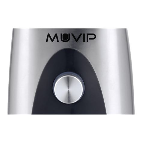 Muvip Glass Blender 1300W 1,5L - 2 Vitesses - Corps et Lames en Acier Inoxydable - Fonction Broyeur à Glace - Verrouillage de Sécurité