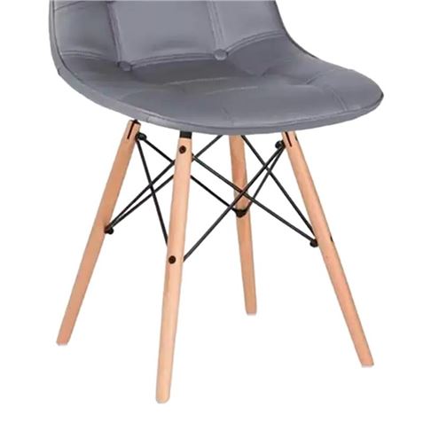 Muvip Pack 2 Chaises Design D300 - Couleur Gris