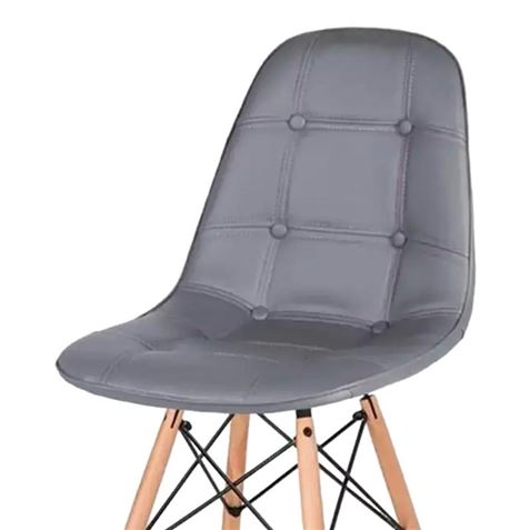 Muvip Pack 2 Chaises Design D300 - Couleur Gris