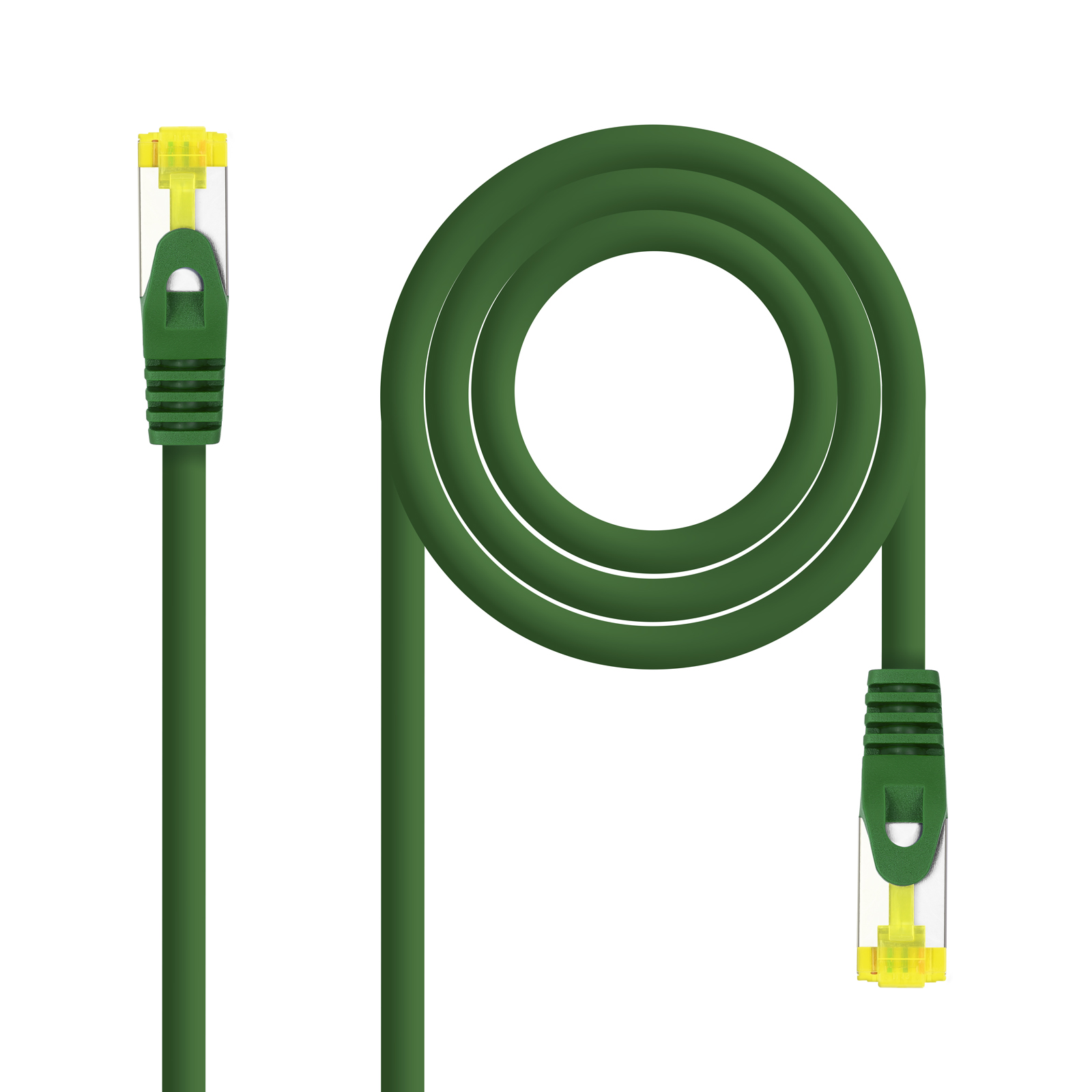 Nanocable Câble Réseau Patch Cord RJ45 LSZH Cat.6a SFTP AWG26 3m - Couleur Vert