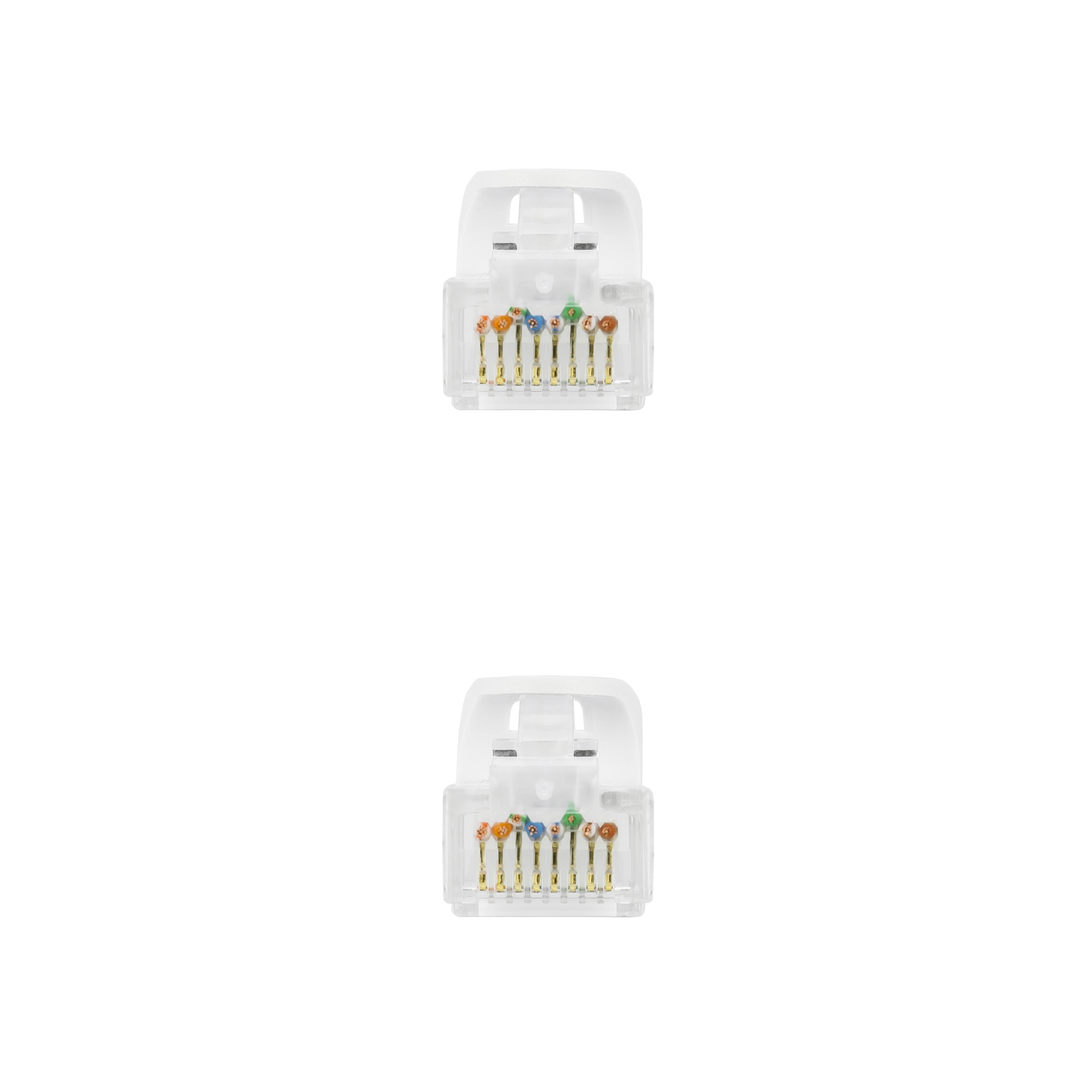 Nanocable Câble Réseau Patch Cord RJ45 LSZH Cat.6a UTP AWG24 0.50m - Couleur Blanc