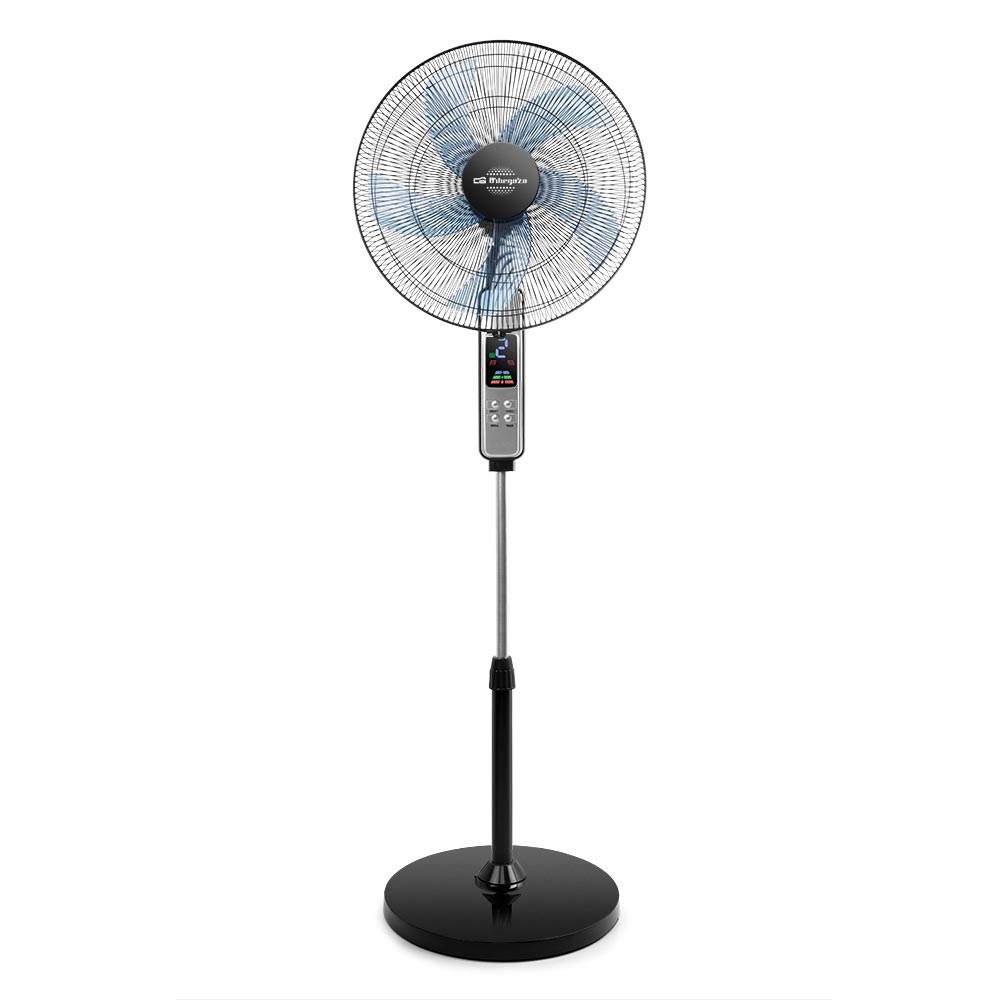 Orbegozo Abc Ventilateur sur Pied avec 5 Pales et 3 Vitesses - Modes Normal, Breeze et Nuit - Oscillant et réglable en Hauteur - Minuterie et télécommande