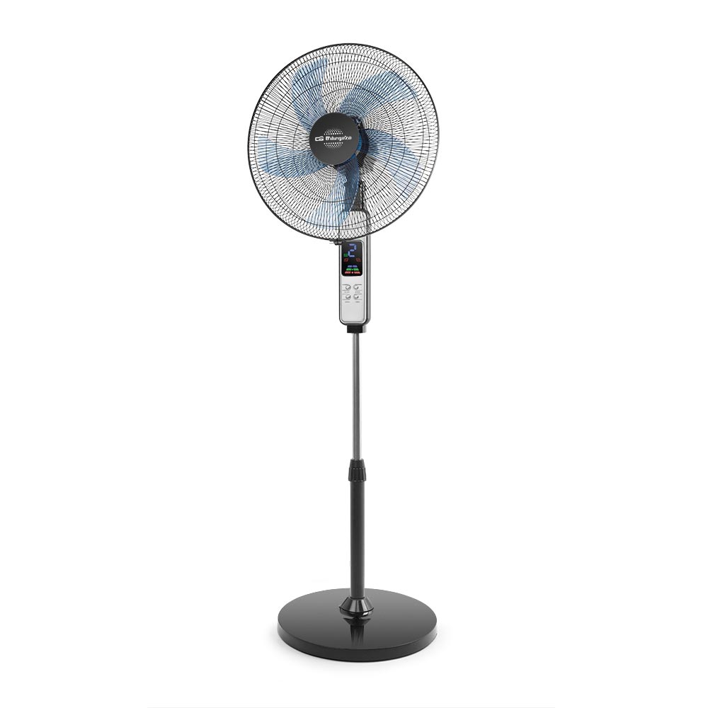 Orbegozo Abc Ventilateur sur Pied avec 5 Pales et 3 Vitesses - Modes Normal, Breeze et Nuit - Oscillant et réglable en Hauteur - Minuterie et télécommande