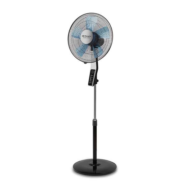 Orbegozo SF 0642 Ventilateur sur pied avec télécommande et minuterie - Modes nuit et nature silencieux - Grand débit d'air - Oscillation automatique - Hauteur réglable - Design moderne