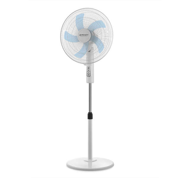 Orbegozo SF 1040 Ventilateur sur pied - Performances puissantes avec 3 vitesses de ventilation - Tête oscillante multi-réglable - Sûr et silencieux