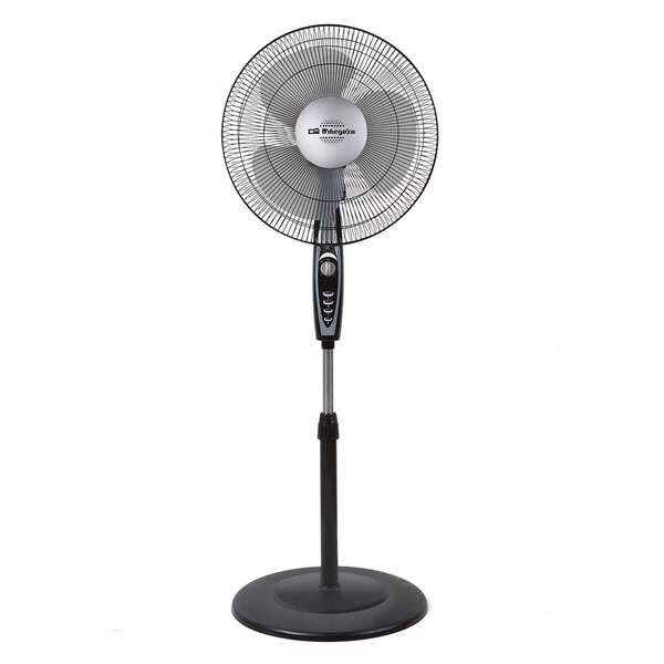 Orbegozo SF 3347 Ventilateur sur pied puissant et efficace - Grande surface d'aération - Tête multi-réglable - Minuterie 2h - Manipulation facile - Base ronde stable