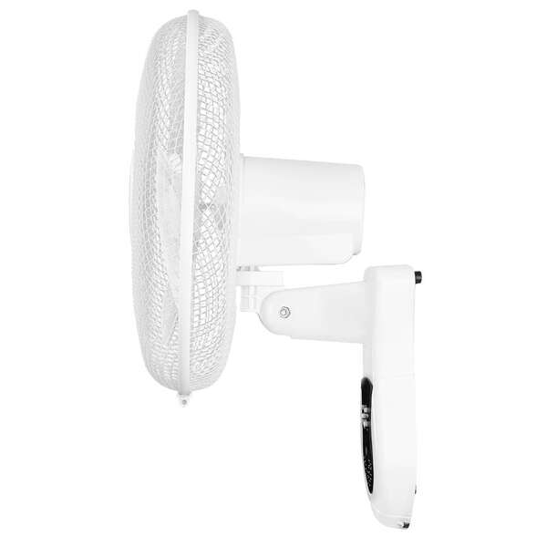 Orbegozo WF 0242 Ventilateur Mural Pratique et Sûr - Pales 40 cm - 3 Vitesses - Tête Oscillante - Minuterie 7,5h - Télécommande