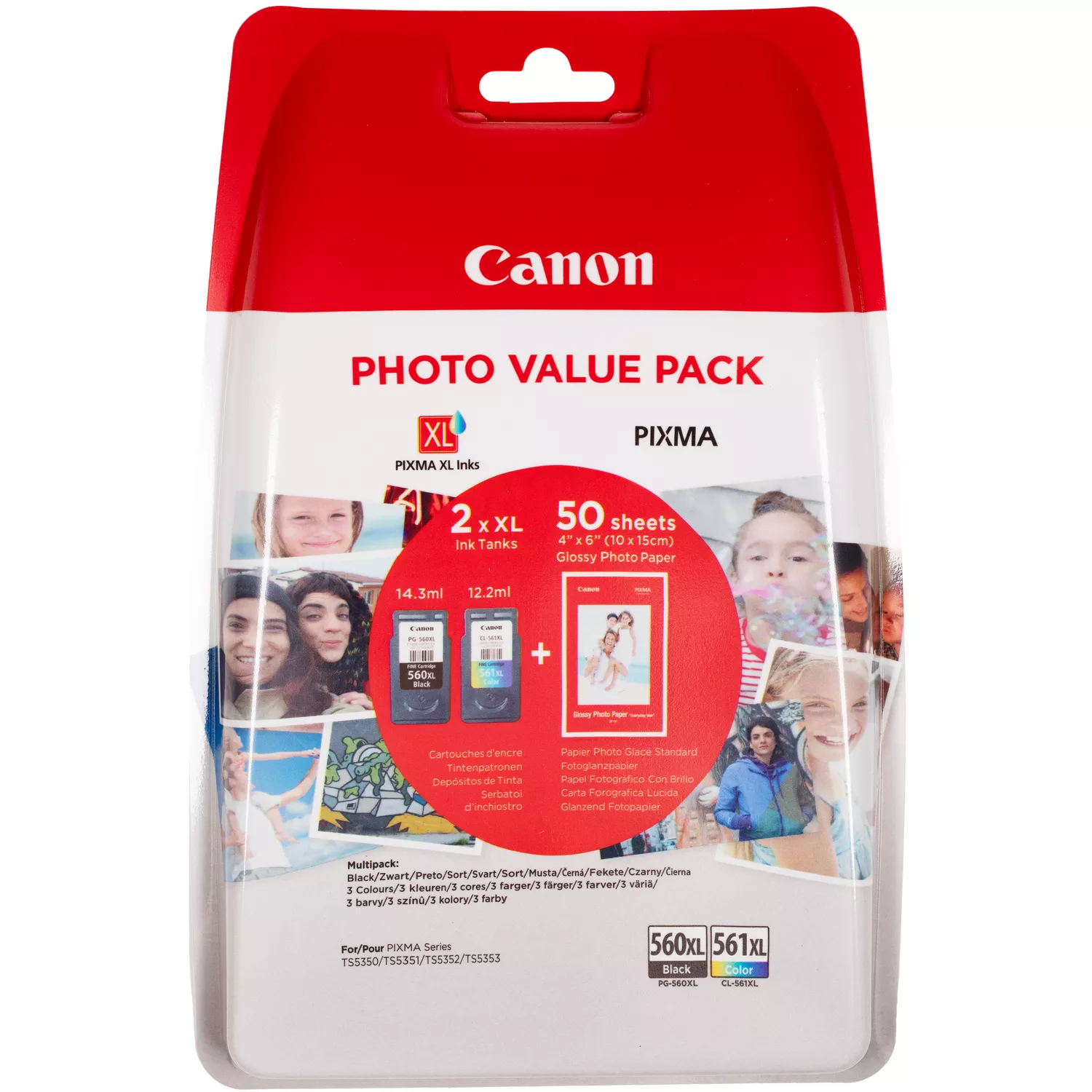 Pack à prix réduit cartouches d'encre PG-545/CL-546 + papier photo