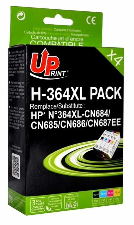 HP 364 pack de 4 cartouches d'encre