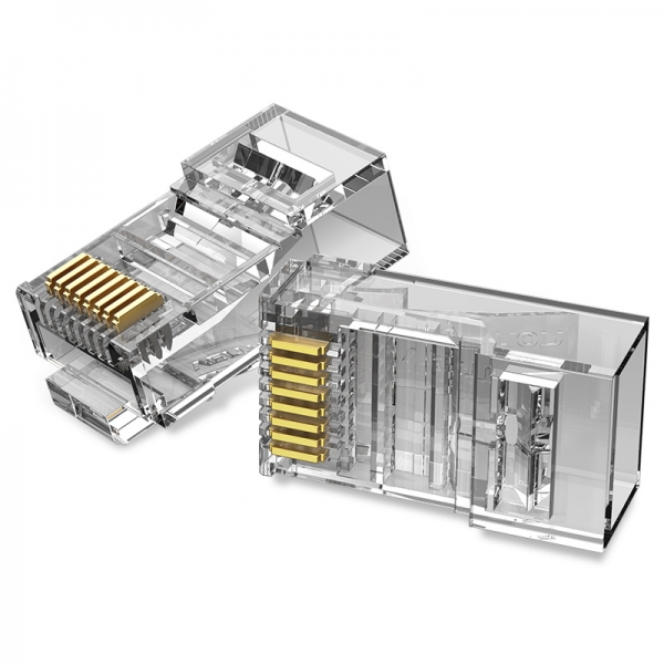 Pack Vention de 100 connecteurs réseau UTP RJ45 Cat.6