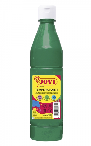 Peinture Tempera Liquide Jovi - À base d'eau - Prête à l'emploi - Haut pouvoir couvrant - Séchage rapide - Excellente performance - Application facile - Couleur verte