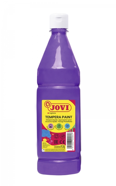 Peinture Tempera Liquide Jovi - À base d'eau - Prête à l'emploi - Haut pouvoir couvrant - Séchage rapide - Excellente fluidité - Adhérence sur plusieurs surfaces - Couleur Violet