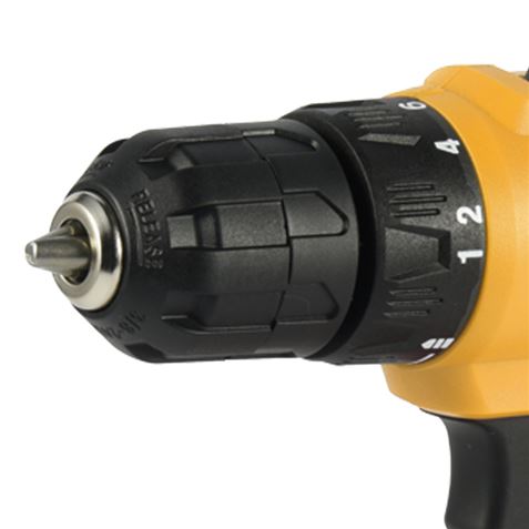 Perceuse à batterie Blim 12V 1.5Ah - Couple maximum 28nm - 2 Vitesses 0-400/0-1500rpm - Couleur Jaune