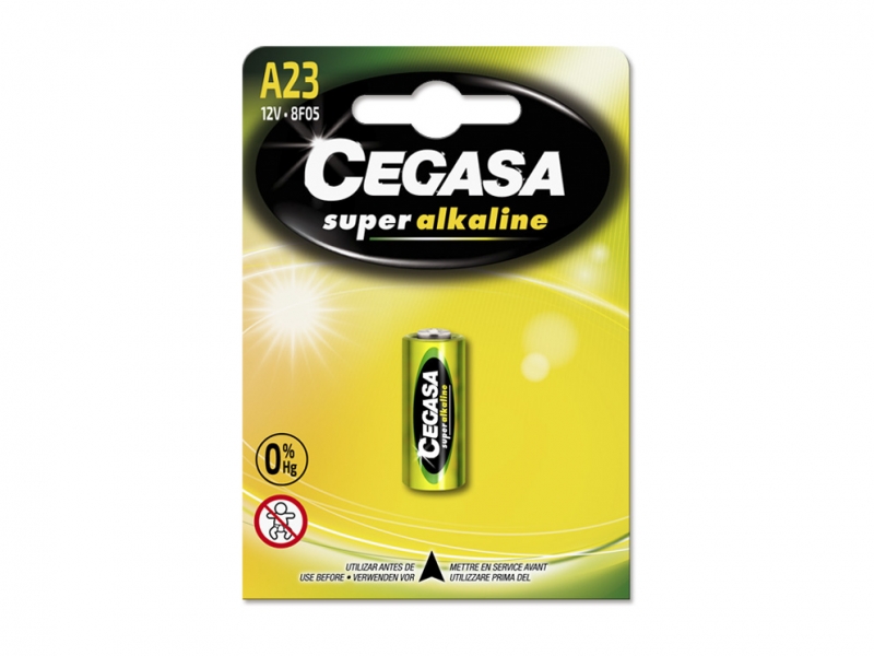 Pile Cegasa Super Alcaline 8F05 High-Tech - Fiabilité - Hautes performances - Performances maximales - Différentes couleurs