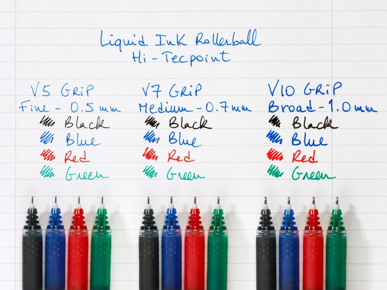 LOT de 12 Pilot V5 Grip Stylo à bille