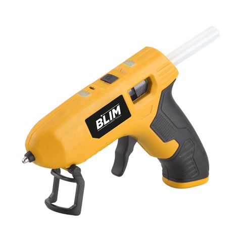 Pistolet Silicone à Batterie Blim - Design Compact et Ergonomique - Couleur Jaune