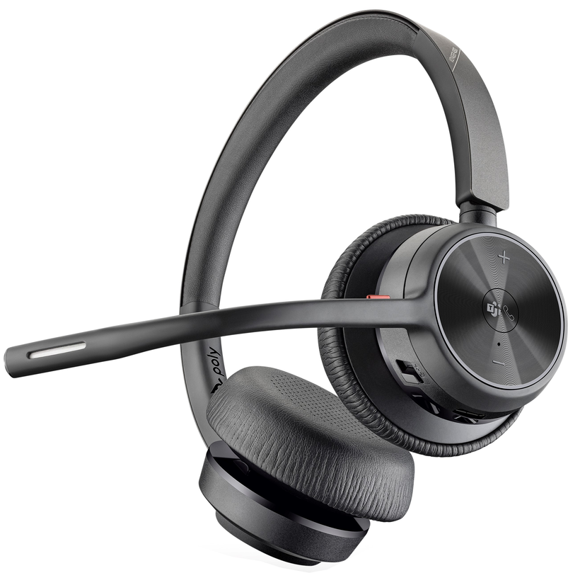 Plantronics Voyager 4320 UC M Casque Bluetooth avec microphone - Coussinets d'oreille rembourrés - Commandes du casque - Couleur Noir