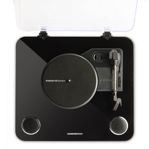 Platine Vinyle Bluetooth Energy Sistem - Lecture fluide - Enregistrement USB - Finition Bambou - Compatible 33/45/78 RPM - Connexion RCA/Bluetooth - Couleur Noir