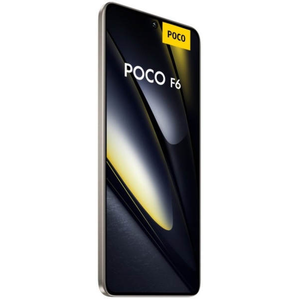 Poco F6 5G Smartphone Écran AMOLED 6,67" - 12 Go - 512 Go - Caméra principale 50MP - Batterie 5000 mAh - Prend en charge la charge 90 W - Couleur Titane