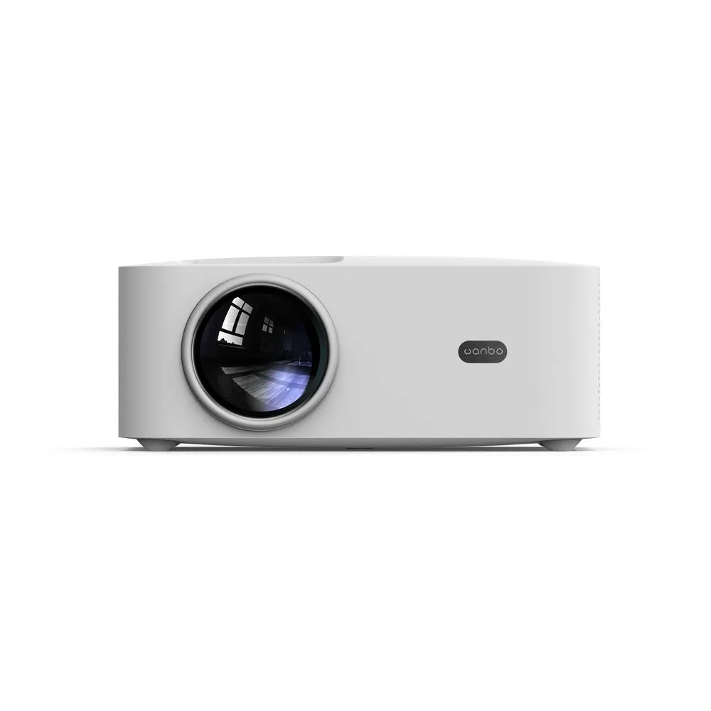 Projecteur Wanbo X1 Pro ANSI LCD HD 350 Lumens Android 9.0 - 2x Enceintes 3W - WiFi, USB, HDMI - Télécommande - Couleur Blanc