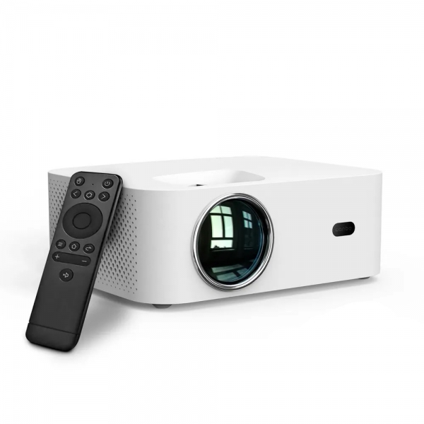 Projecteur Wanbo X1 Pro ANSI LCD HD 350 Lumens Android 9.0 - 2x Enceintes 3W - WiFi, USB, HDMI - Télécommande - Couleur Blanc