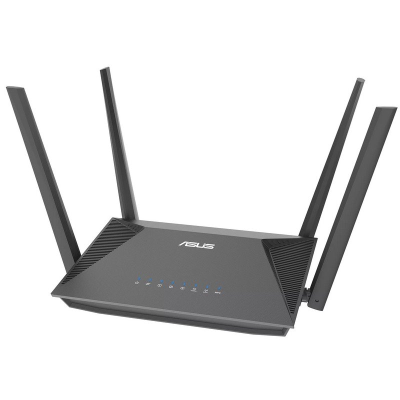 Routeur Asus RT-AX52 AX1800 WiFi 6 Dual Band AiMesh - Jusqu'à 1800Mbps - 4 Ports LAN RJ45 - 4 Antennes Externes