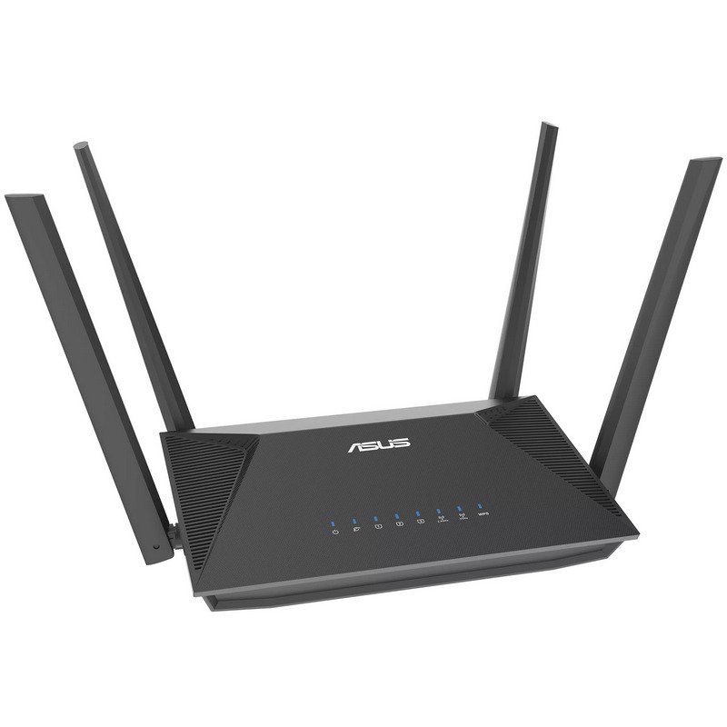 Routeur Asus RT-AX52 AX1800 WiFi 6 Dual Band AiMesh - Jusqu'à 1800Mbps - 4 Ports LAN RJ45 - 4 Antennes Externes