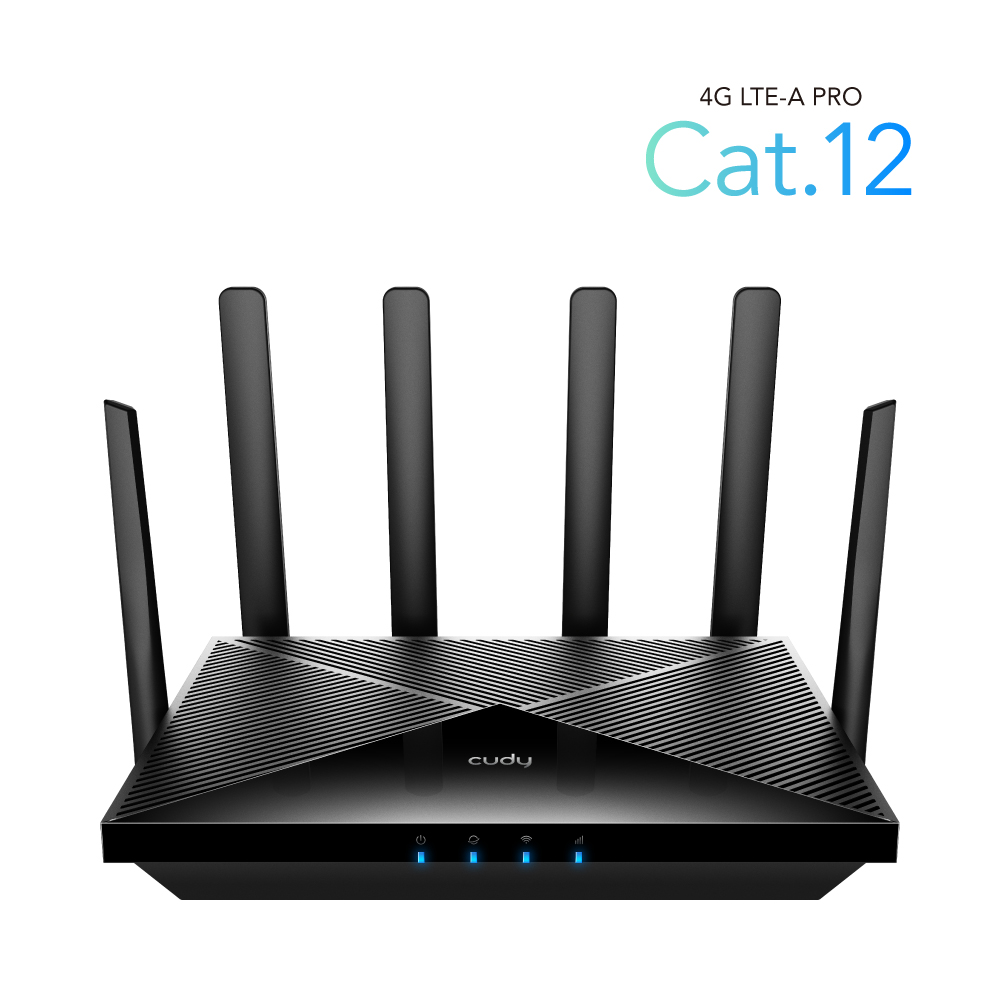 Routeur WiFi double bande Cudy LT12 AC1200 4G LTE - 4x ports Gigabit - 6 antennes externes