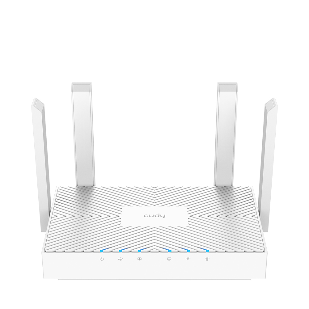 Routeur WiFi double bande Cudy WR1300E AC1200 - 3 ports Ethernet Gigabit - 4 antennes externes