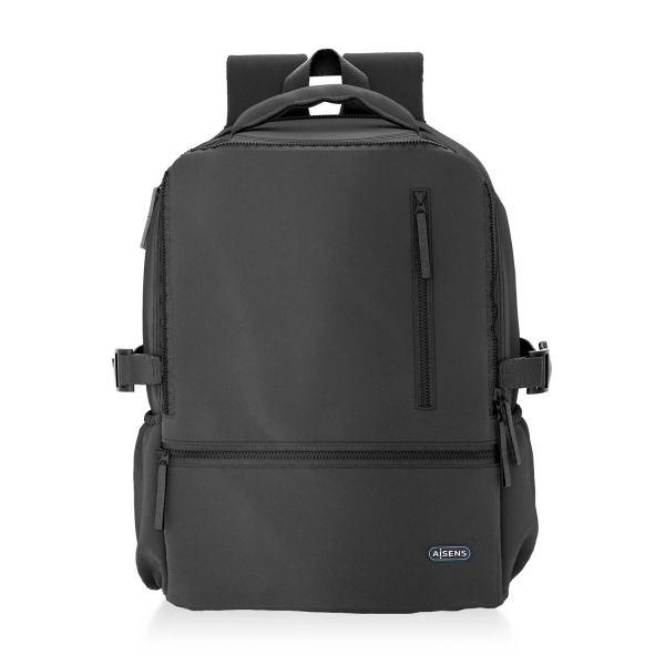 Sac à dos de sport hydrofuge Aisens pour ordinateur portable 15,6" - Noir