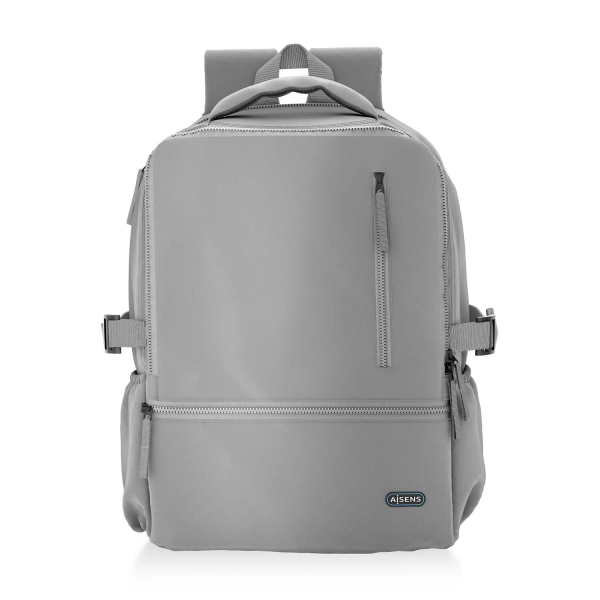 Sac à dos de sport imperméable Aisens pour ordinateur portable 15,6" - Gris