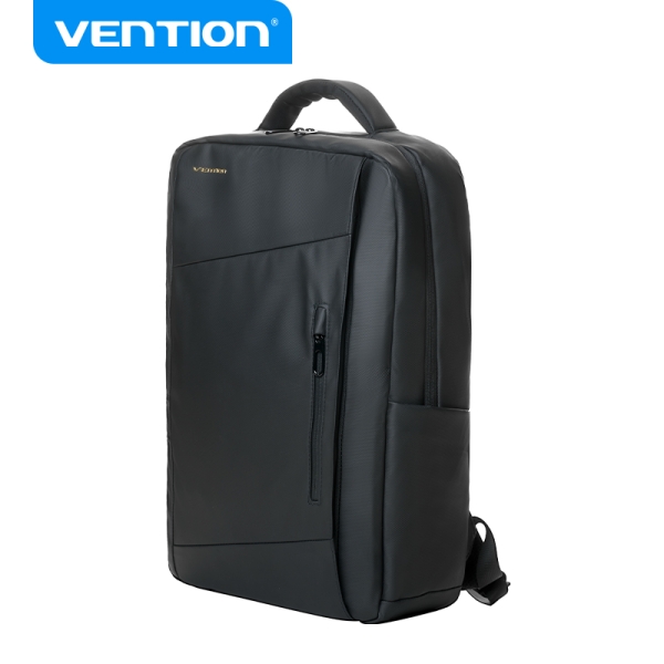 Sac à dos étanche pour ordinateur portable Vention - 20 L - Compartiment rembourré 15,6" - Tissu hydrofuge - Léger et résistant - Couleur noire