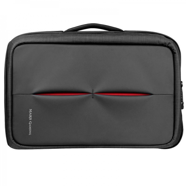 Sac à dos porte-documents Mars Gaming MB2 - Etanche - Antivol avec serrure TSA - Port USB externe - Capacité pour ordinateur portable 17,3" - Couleur Noir