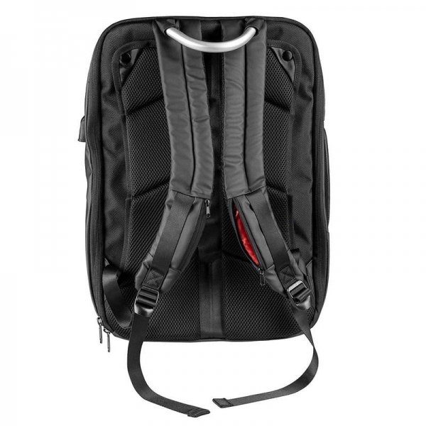 Sac à dos porte-documents Mars Gaming MB2 - Etanche - Antivol avec serrure TSA - Port USB externe - Capacité pour ordinateur portable 17,3" - Couleur Noir