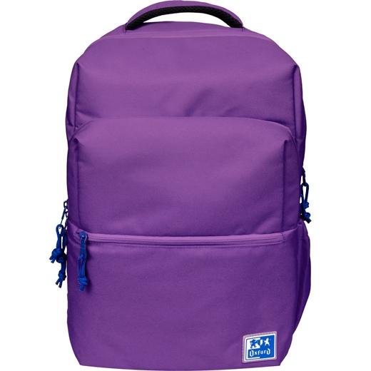 Sac à Dos Scolaire Oxford B-Ready - Bretelles Rembourrées et Ajustables - Taille 42x30x15cm - Couleur Lilas