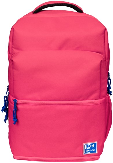 Sac à Dos Scolaire Oxford +LB B-Out - Compartiment Isotherme - Fermeture Éclair Extensible - Bretelles Rembourrées et Ajustables - Taille 42x30x15-20cm - Couleur Rose