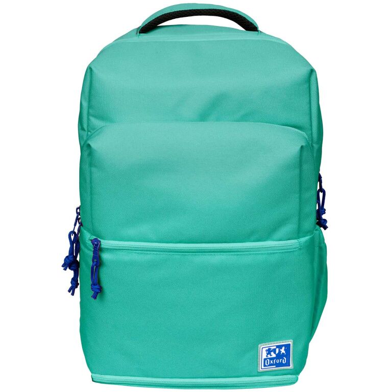 Sac à Dos Scolaire Oxford +LB B-Out - Compartiment Isotherme - Fermeture Éclair Extensible - Bretelles Rembourrées et Ajustables - Taille 42x30x15cm - Couleur Turquoise