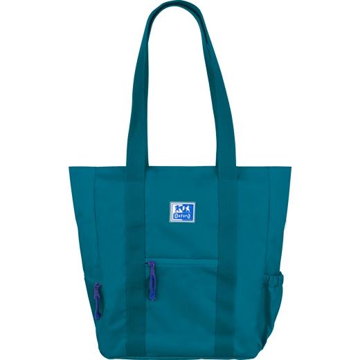 Sac à main Oxford Tote B-Trendy - Poches avant et latérales - Compartiment pour ordinateur portable/tablette - Fermeture zippée - Taille 34x31x12cm - Couleur Aqua