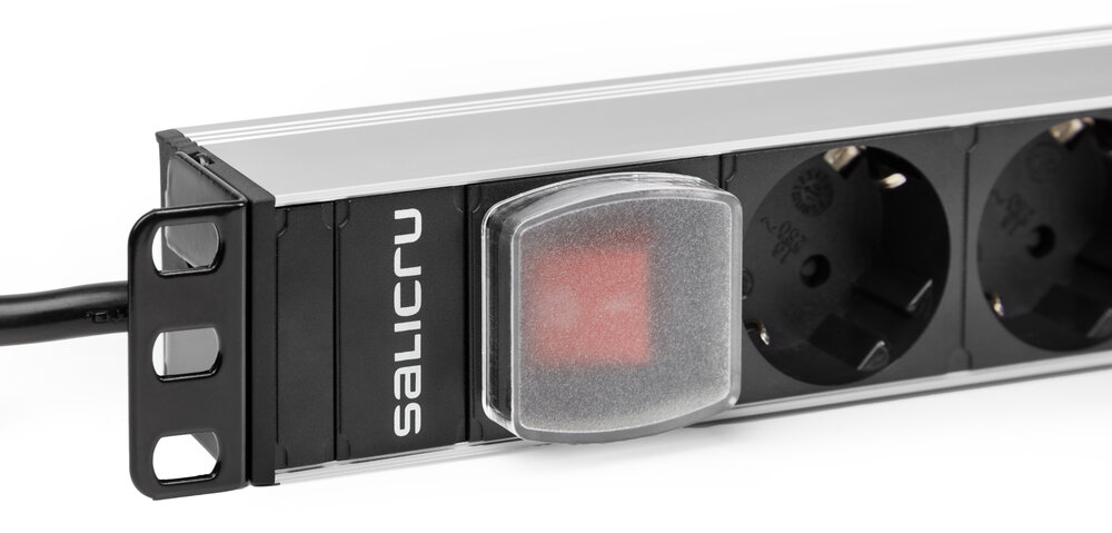 Salicru Multiprise SPS PDU Unité de distribution d'alimentation - 4 prises Schuko et 6 prises IEC C13 - Couleur noire