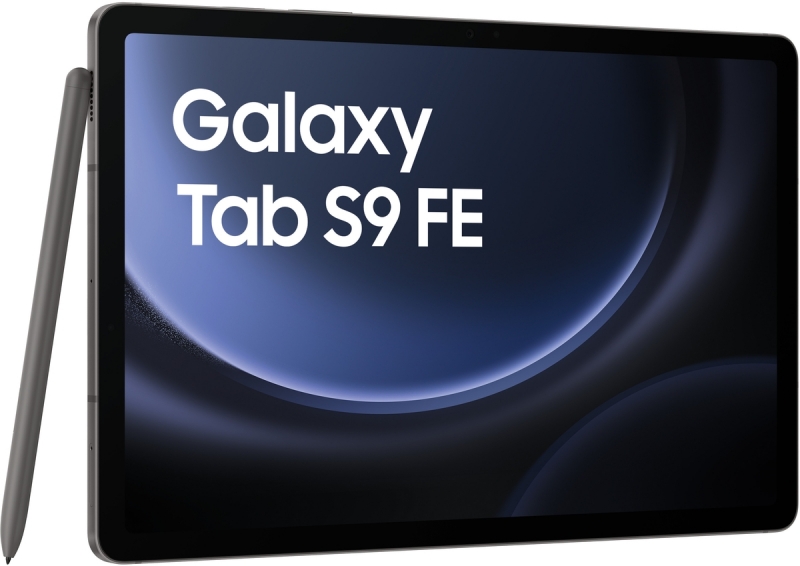 Samsung Galaxy Tab S9 FE 5G Écran 10,9" 5G, WiFi, Bluetooth 5.3 - RAM 6 Go - 128 Go de stockage - Caméra principale 8 Mpx - Batterie 8000 mAh - Charge rapide 45 W - Couleur Gris