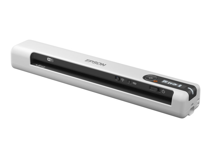 Scanner portable Epson Workforce DS-80W A4 WiFi 600dpi - Écran LCD - Vitesse jusqu'à 4 sec. par page