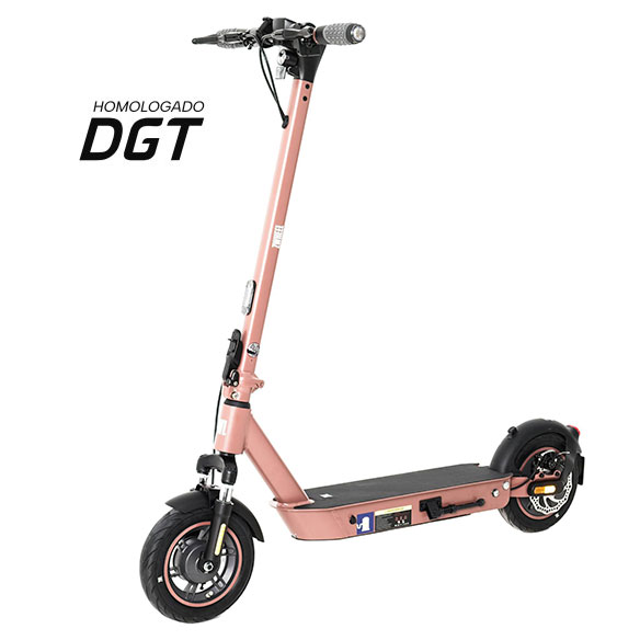 Scooter Électrique Zwheel ZFox Max Café Torréfié Moteur 400W - Approuvé DGT - Vitesse jusqu'à 25Km/h - Autonomie jusqu'à 50km - 3 Modes de Conduite - Charge Maximale 100kg - Roues 10"