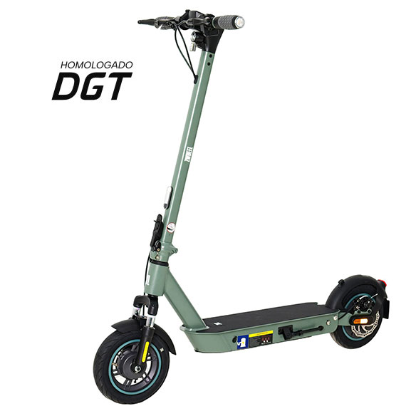 Scooter Électrique Zwheel ZFox Max Street Hunter Moteur 400W - Approuvé DGT - Vitesse jusqu'à 25Km/h - Autonomie jusqu'à 50km - 3 Modes de Conduite - Charge Maximale 100kg - Roues 10"