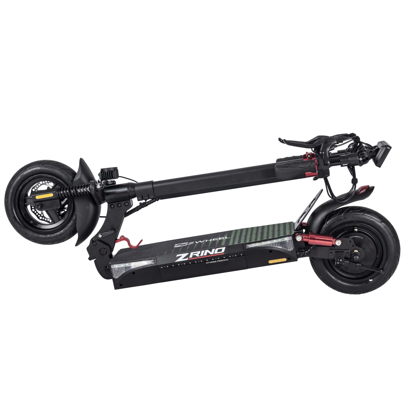 Scooter Électrique Zwheel ZRino SE Moteur 600W - Suspension Avant et Arrière - Vitesse jusqu'à 25Km/h - Autonomie jusqu'à 35km - 3 Modes de Conduite - Charge Maximale 120kg - Roues 10"