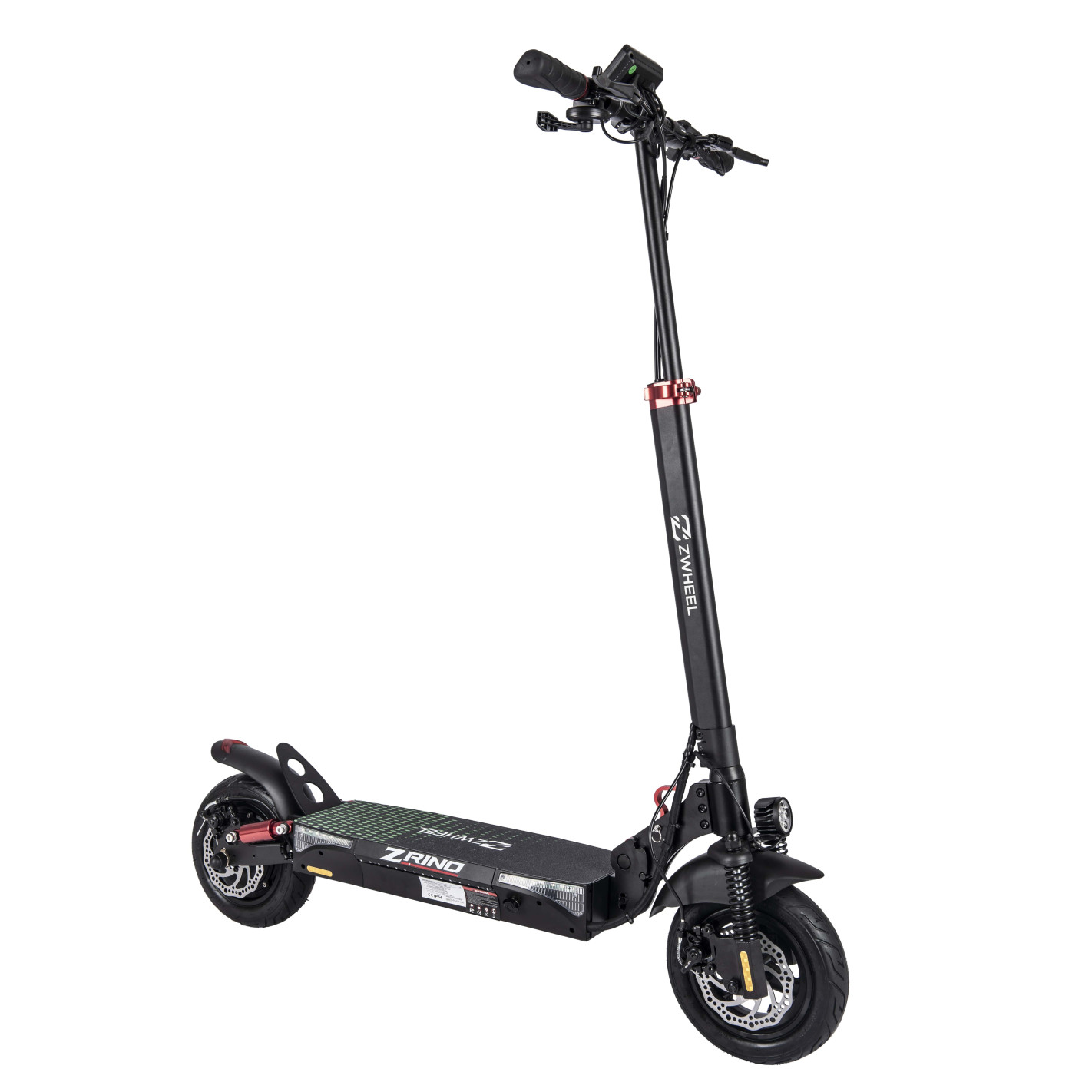 Scooter Électrique Zwheel ZRino SE Moteur 600W - Suspension Avant et Arrière - Vitesse jusqu'à 25Km/h - Autonomie jusqu'à 35km - 3 Modes de Conduite - Charge Maximale 120kg - Roues 10"