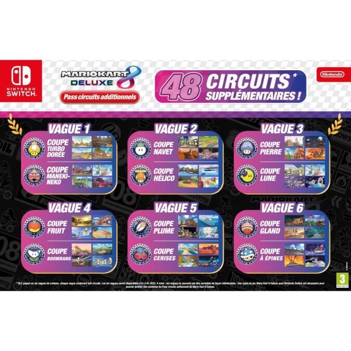 Set Pass Circuits Additionnels de Mario Kart 8 Deluxe  Jeu Nintendo Switch