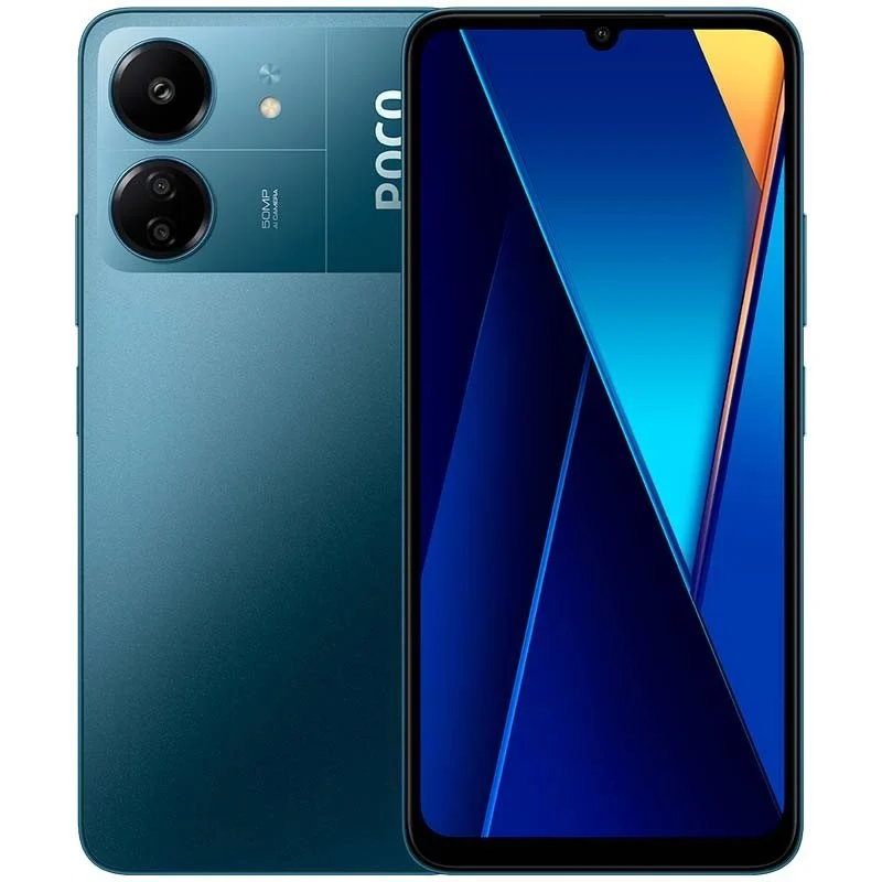 Smartphone Poco C65 Écran 6,74" - 8 Go - 256 Go - Appareil photo principal 50MP - Batterie 5000 mAh - Prend en charge la charge 18 W - Couleur bleue