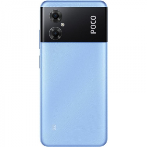 Smartphone Poco M4 5G Écran 6,58" - 4 Go - 64 Go - Appareil photo principal 13 MP - Batterie 5000 mAh - Prend en charge la charge 18 W - Couleur bleue