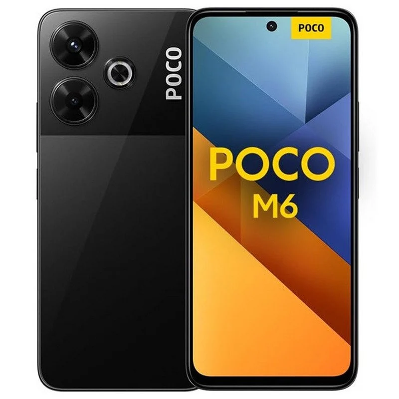 Smartphone Poco M6 Écran 6,79" - 6 Go - 128 Go - Appareil photo principal 108 MP - Batterie 5030 mAh - Prend en charge la charge 33 W - Couleur noire